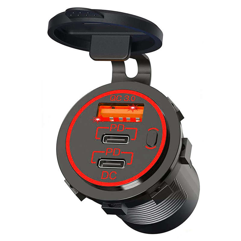Dual PD Type-C USB Fast Car Charger PD For Apple iPhone 14 13 12 11 Pro Samsung