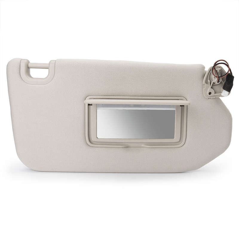 2Pcs Sun Visor Wtih Light For 13-18 Pathfinder 14-17 Infiniti QX60 13 JX35 Beige