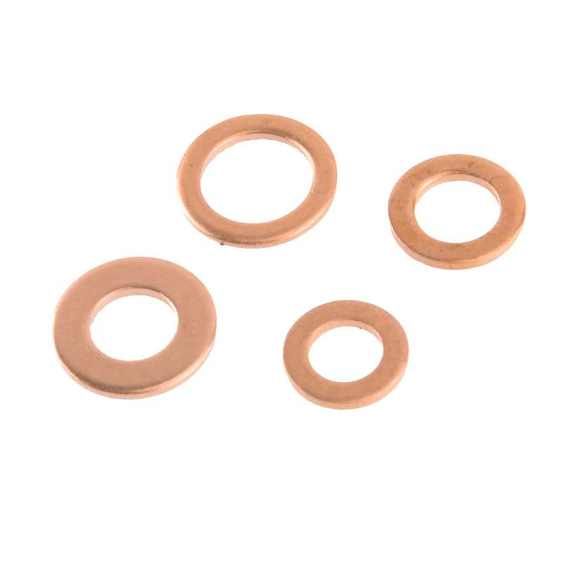 200pcs Diesel Injector Copper Seal Washer Installation Kit for Car Machinery etc