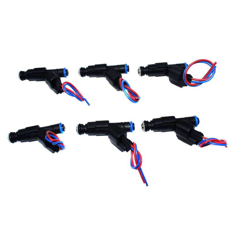 6 Set Fuel Injector & Connector 280155784 For 99-04 Jeep Cherokee Grand Wrangler