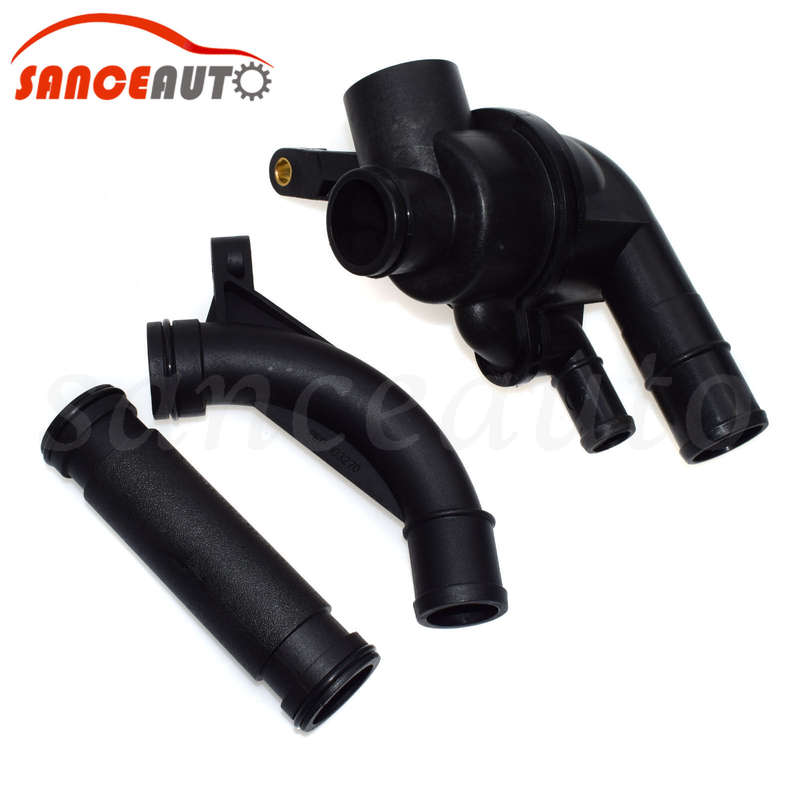 For 2002-2005 Land Rover Freelander Engine Coolant Thermostat Pipe Elbow Kit New