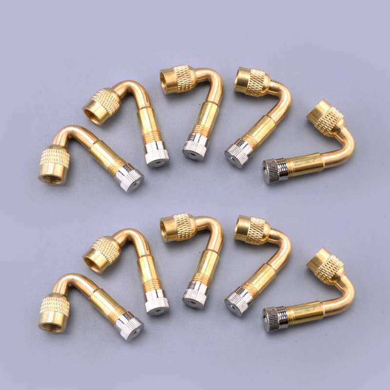 45° Air Tyre Valve Extension Adaptor Motorcycle Car Tire Stem Extender 20pc