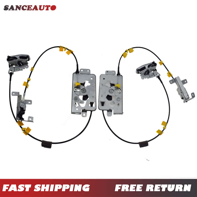 2PCS Rear Left Right Door Latch Assembly&Cable For 04-08 Ford F-150 Extended Cab