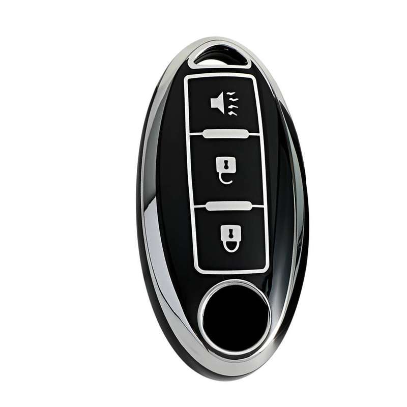 TPU 3 Buttons Remote Key Fob Case Cover Fit For Nissan Qashqai Leaf Juke Tiida