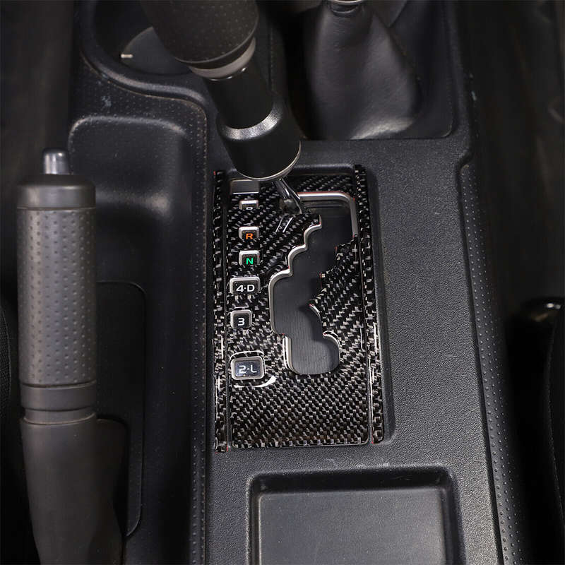 3pcs/set Carbon Fiber Gear Shift Panel Trim Fit for Toyota FJ Cruiser 2007-2020