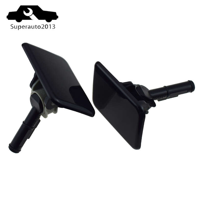Pair Left Right Side Headlight Washer Nozzle Cap Fit For Hyundai i40 2011-2014