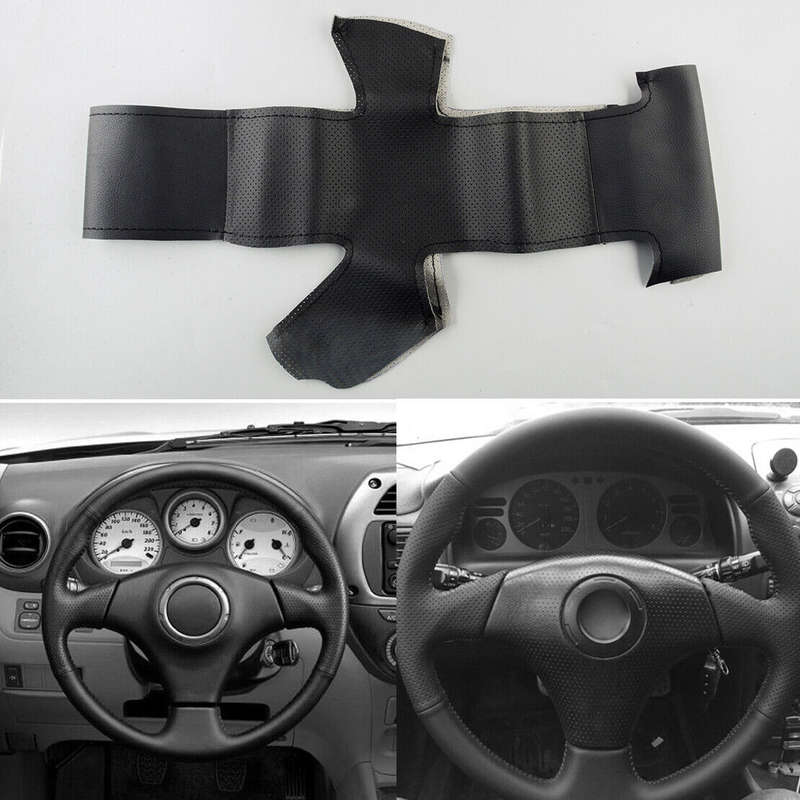 Fit For Toyota RAV4 1998-2003 Celica Corolla Hand Sewing Steering Wheel Cover