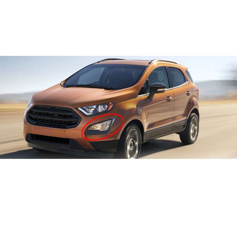 1Pair Front Bumper Fog Light Cover Frame Fit For Ford EcoSport 2018-2021