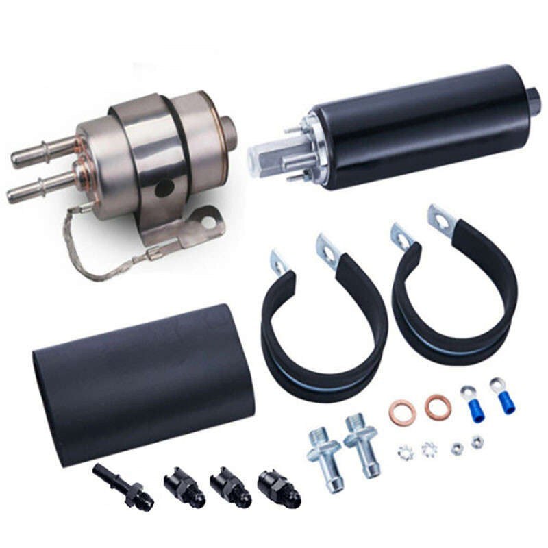 Universal 255 LPH High Pressure Fuel Pump External GSL392 6AN Fittings Kit