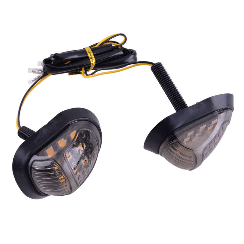 2x LED Turn Signal Indicator Light Motorcycle Scooter Motorbike Universal