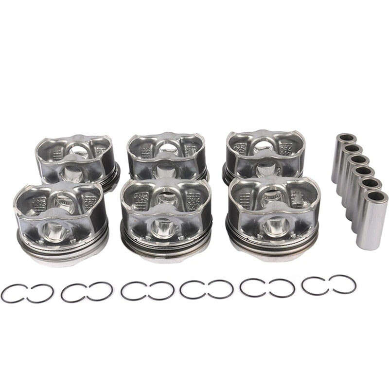 6X N55 Engine Pistons Rings Set For BMW X3 X5 X6 135i 435i 535i 640i 11258619196
