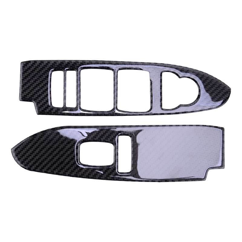 Carbon Fiber Power Window Lift Switch Cover Trim fit for Cadillac CTS Sedan