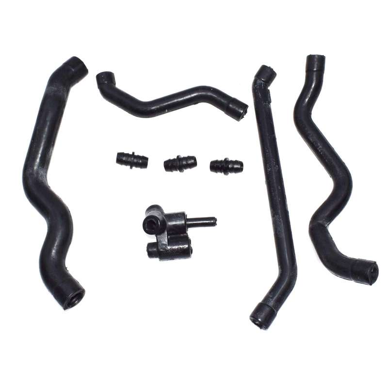 CRANKCASE VENTILATION VALVE COVER BREATHER HOSE KIT W/ CONNECTOR FOR Mercedes