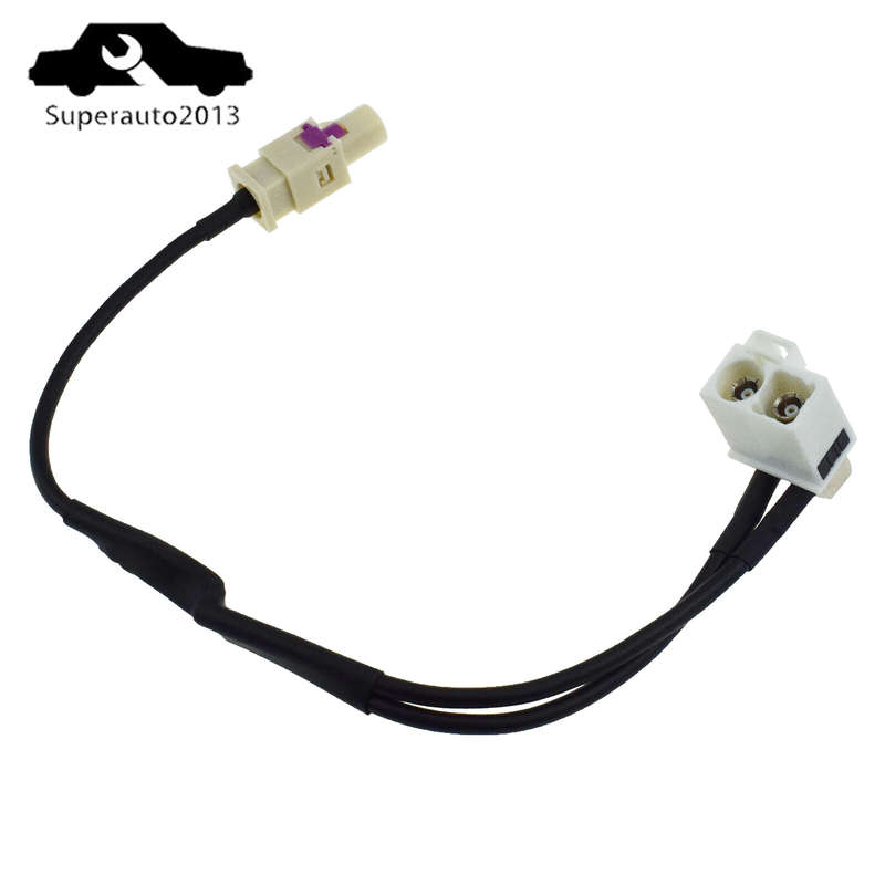 For VW Passat Jetta Tiguan Golf FM AM Radio Antenna Cable Adapter RCD510 RNS510