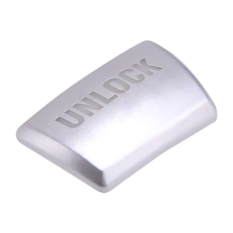 Silver Gear Shift Knob "Unlock" Button Trim Fit For BMW 3 5 7 Series X3 X4 X5 X6