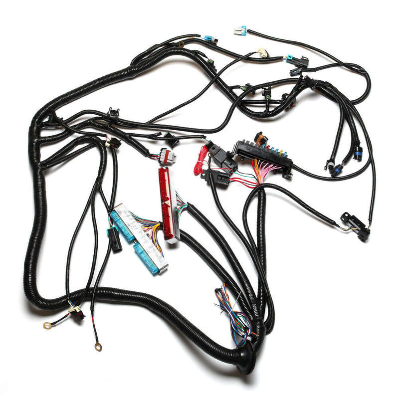 For 97-06 DBC LS1 STAND ALONE HARNESS 4.8 5.3 VORTEC DRIVE BY CABLE LS1-T56 New