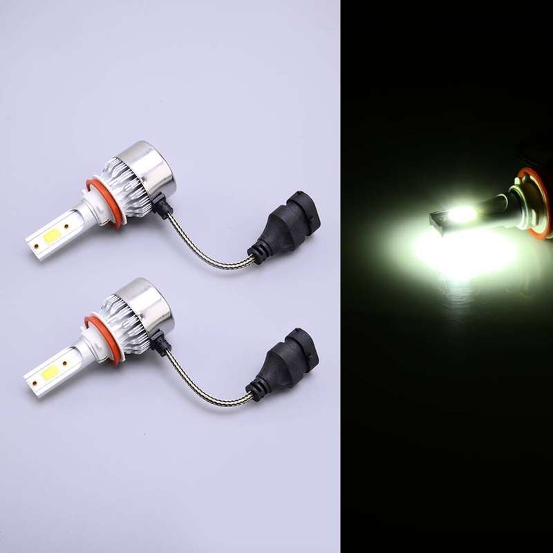 2Pcs H11 Bulb Front Bumper Fog Light Lamp Fit for Mitsubishi Endeavor 2006-12