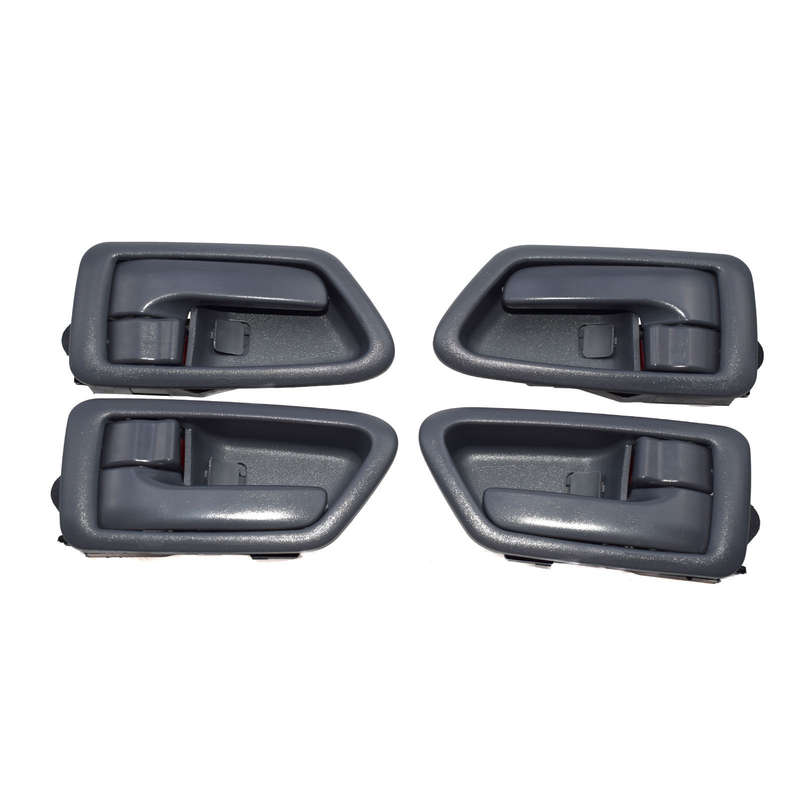 New White Outside Gray Grey Inside Door Handles Kit 8PCS For 97-01 Toyota Camry