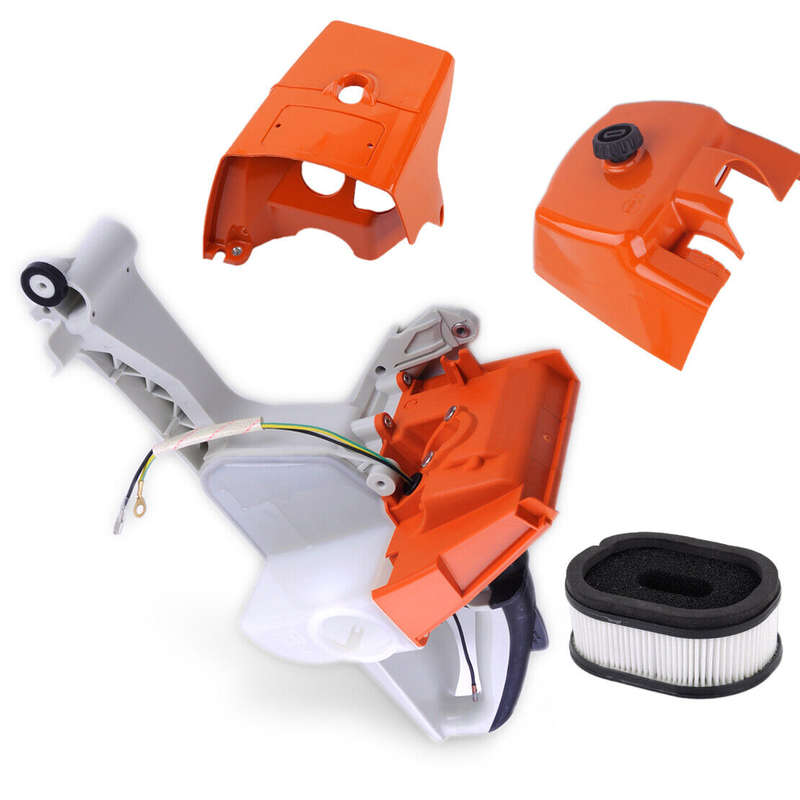 Gas Fuel Tank Housing Filler Cap Rear Handle Fit for Stihl Chainsaw MS660 MS650