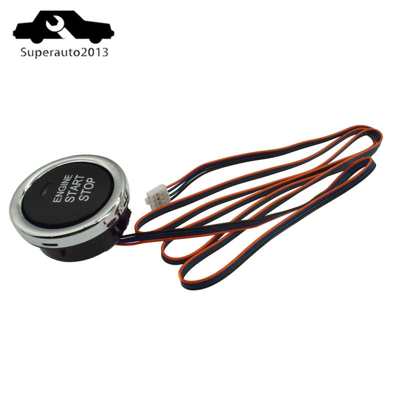 1X Engine Ignition LED Light Starter Power Switch Start/ Stop button Keyless New