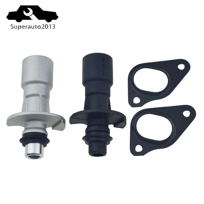 For Land Rover Range Sport LR4 Water Pump Oil Cooler Pipe Tube Adaptor W/Gasket