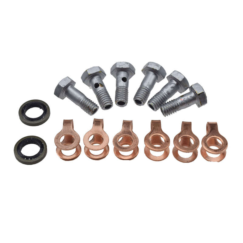 Fuel Return Line Banjo Bolt Seal Set For Cummins 1989-1998 Dodge Turbo 6BT 12V