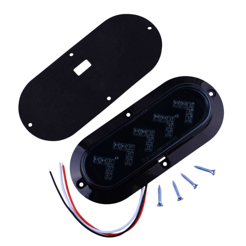 2X Trailer Truck Amber LED Oval Side Marker Turn Signal Tail Light Hot