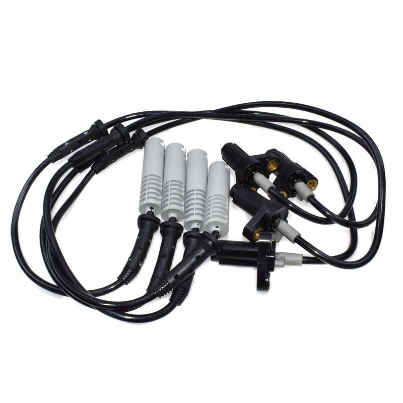 4 PCS Front LH RH ABS Wheel Speed Sensor For BMW 528i 540i 523i E39 34521182159