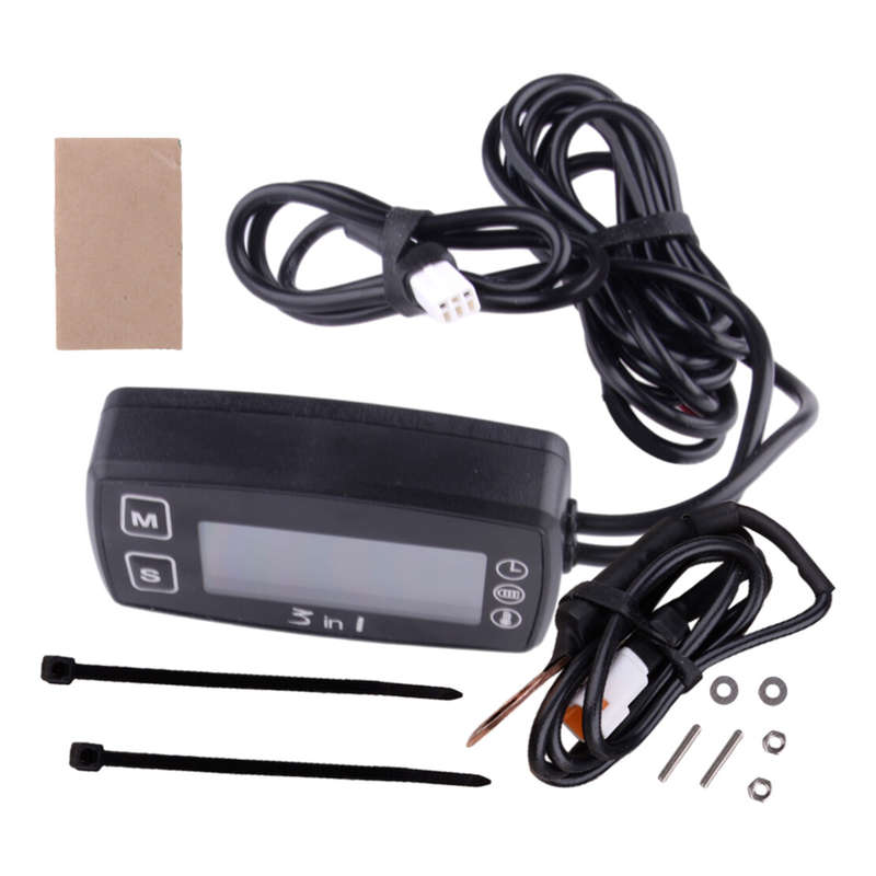 Car LCD Digital Clock Thermometer Temperature Voltage Meter Battery Monitor A4
