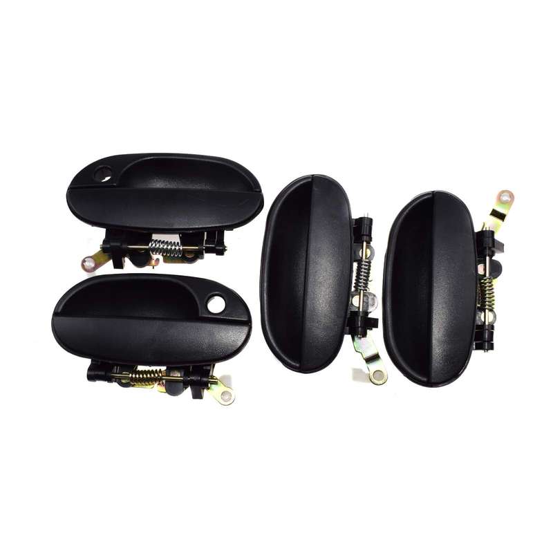 4X Front Rear Left Right Outside Door Handle Black For Hyundai Accent 95-99 New