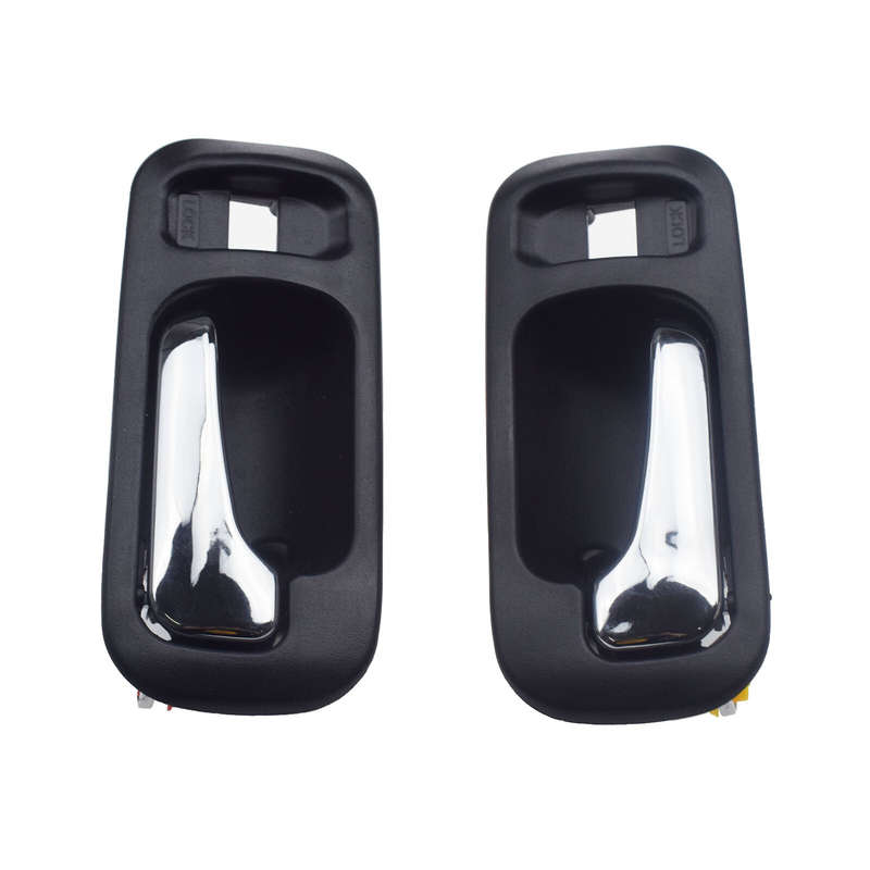 Rear Pair Black Chrome Inside Door Handles for 1997-2001 Honda CRV 95-98 Odyssey