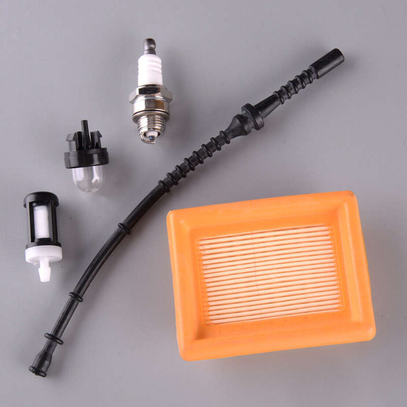 Air Fuel Filter Primer Bulb Set Fit For Stihl FS120 FS200 FS250 FS300 FS480