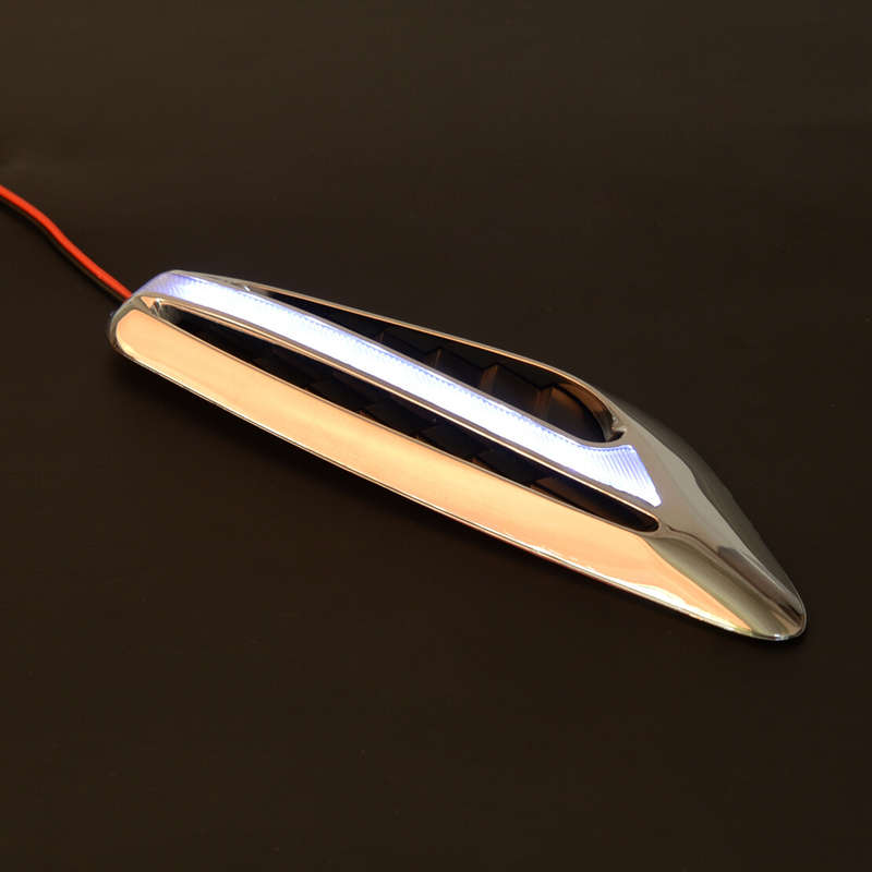 Universal Car Fender LED Side Marker Light Turn Signal Lamps Indicator White
