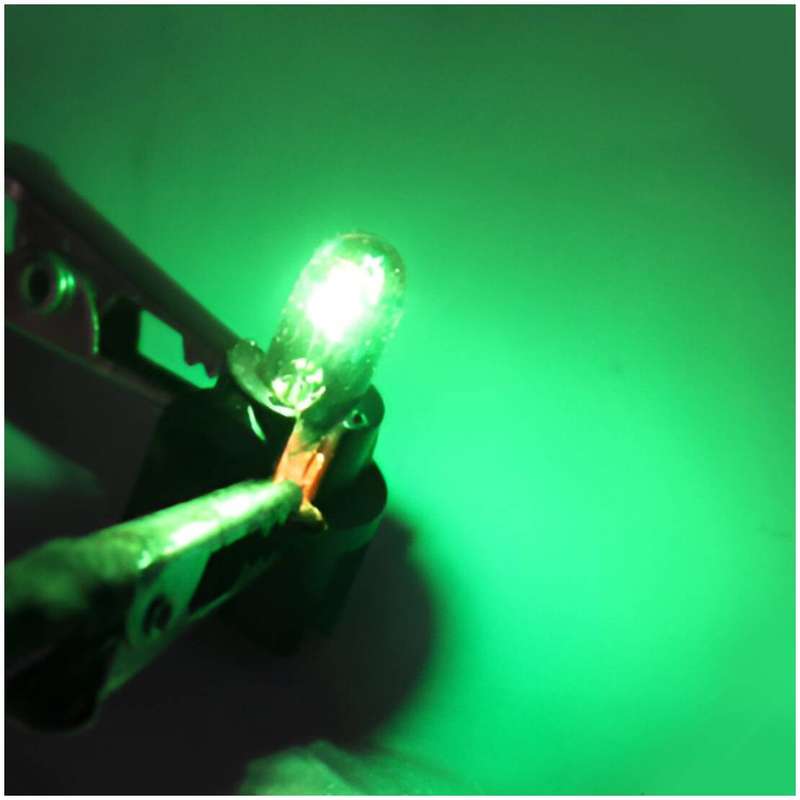 Car 10x W2W T5 Green Dashboard Light Panel Gauge Halogen Lamp Bulb Universal