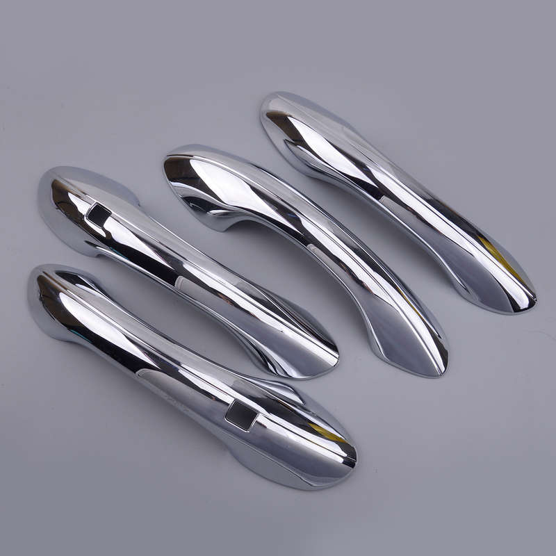 4x Chrome Car Door Handle Cover Molding Trim Fit For Hyundai Santa Fe 2019-2020