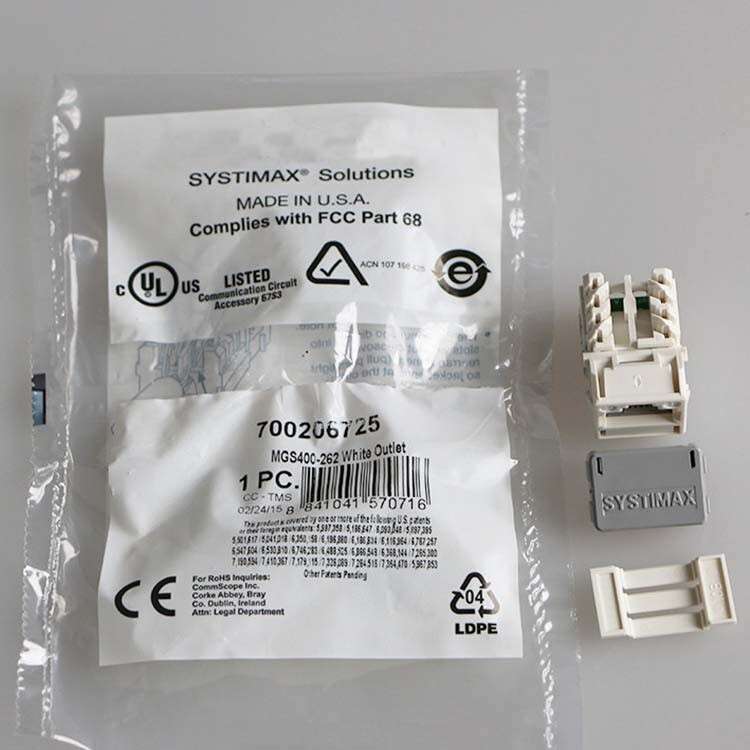 50PCS RJ45CAT6 MGS400-262 For Commscope Six Types of Network Information Module