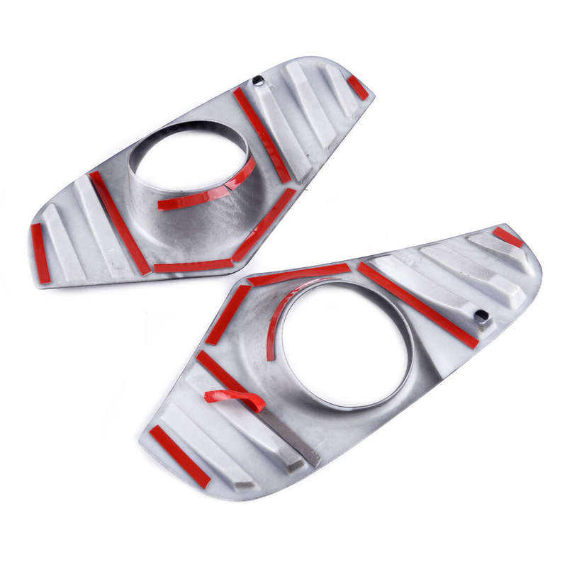 Pair Carbon Fiber Look Front Fog Light Lamp Cover Fit for Toyota RAV4 2019-2020