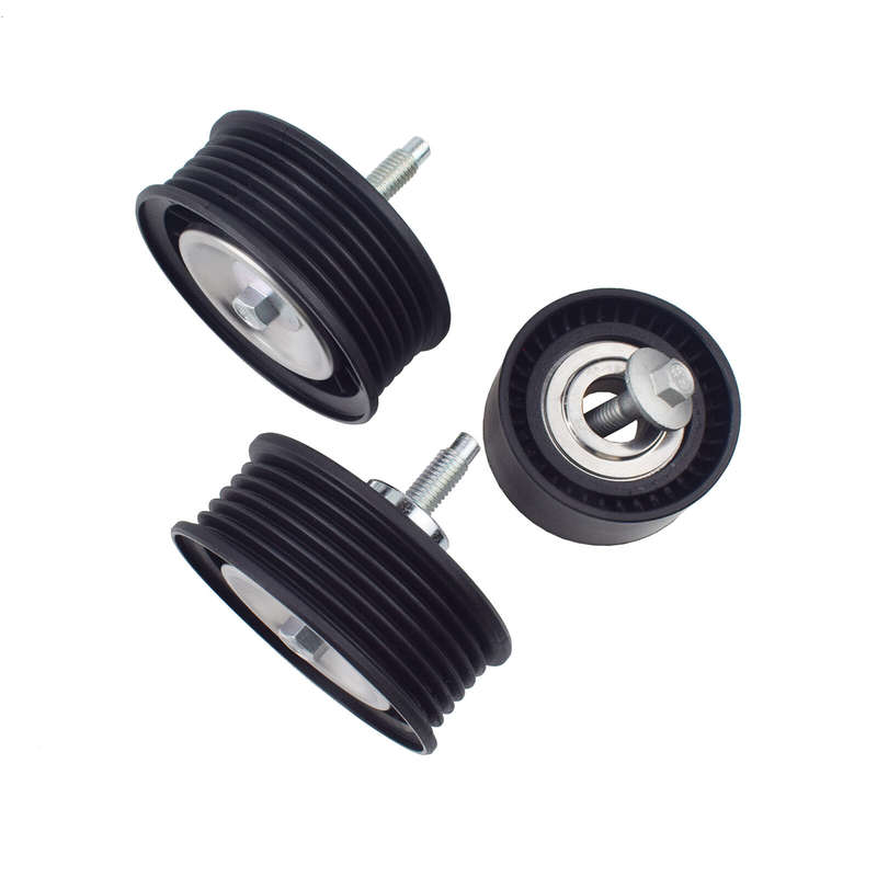 Lower Upper Belt Idler Pulley Set 3PCS LR028879 for Range Rover Evoque LR028878