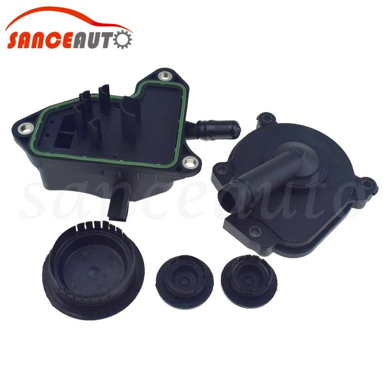 Oil Separator Crankcase Vent Valve PVC Breather & Cam Plug Set For Mercedes M272