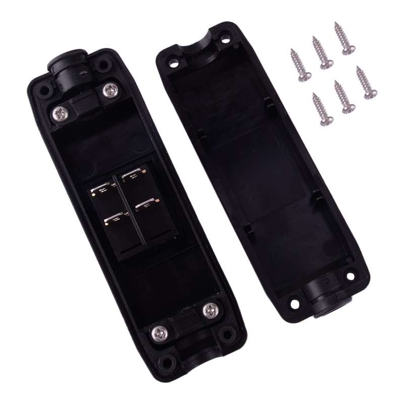 30A 220V Waterproof On/Off Inline Cord Switch Button With Indicator