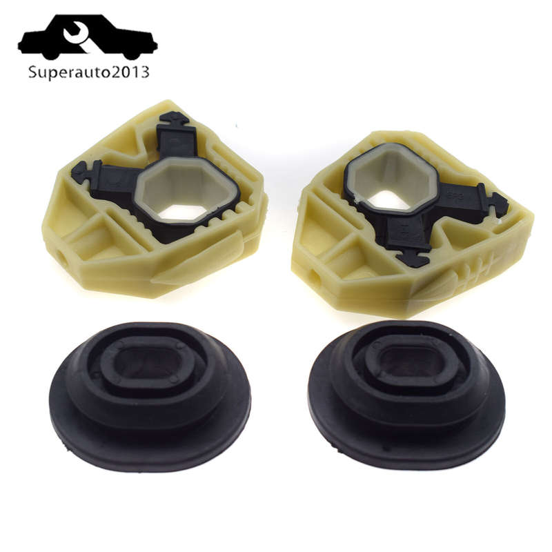 Set of 4 For Audi VW Golf Jetta MK5 MK6 Passat Rabbit Radiator Upper Lower Mount