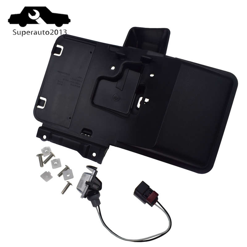 Rear License Plate W/ Holder Bracket For 2007-2017 Jeep JK Wrangler 68064720AA