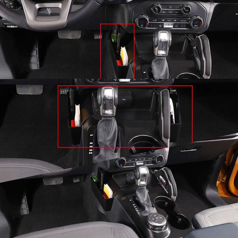 Interior Center Console Storage Box Organizer Tray Fit For Ford Bronco 2021-23
