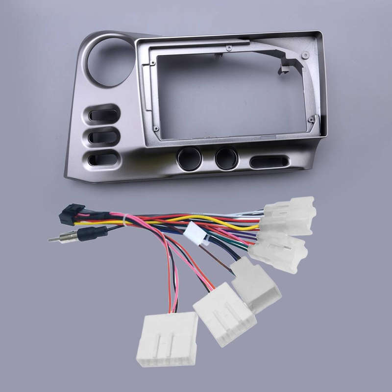 Car Dash Radio Fascia Bezel Trim & Wiring Harness Fit For Toyota Matrix 2003-04