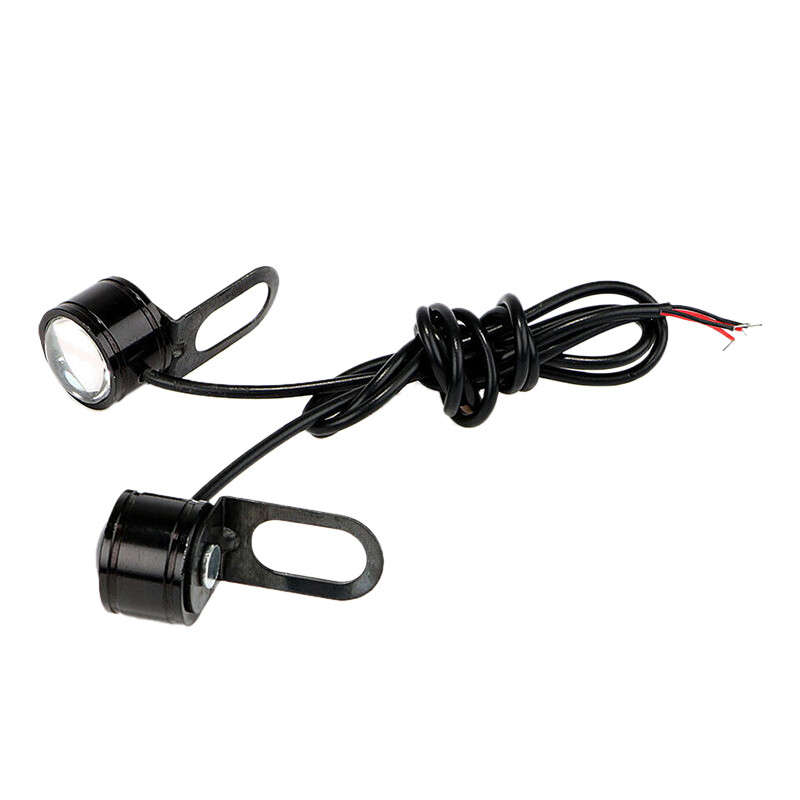2pc White Light Motorcycle Waterproof LED Headlight Fog Driving Lamp Accessories