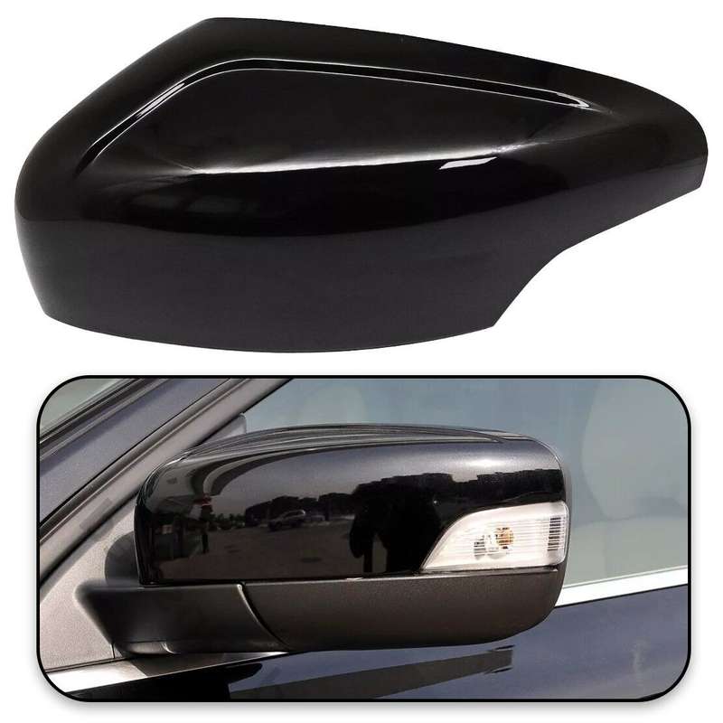 Left Black Exterior Mirror Covers Fit For Volvo XC60 2010-2013 # 39854904