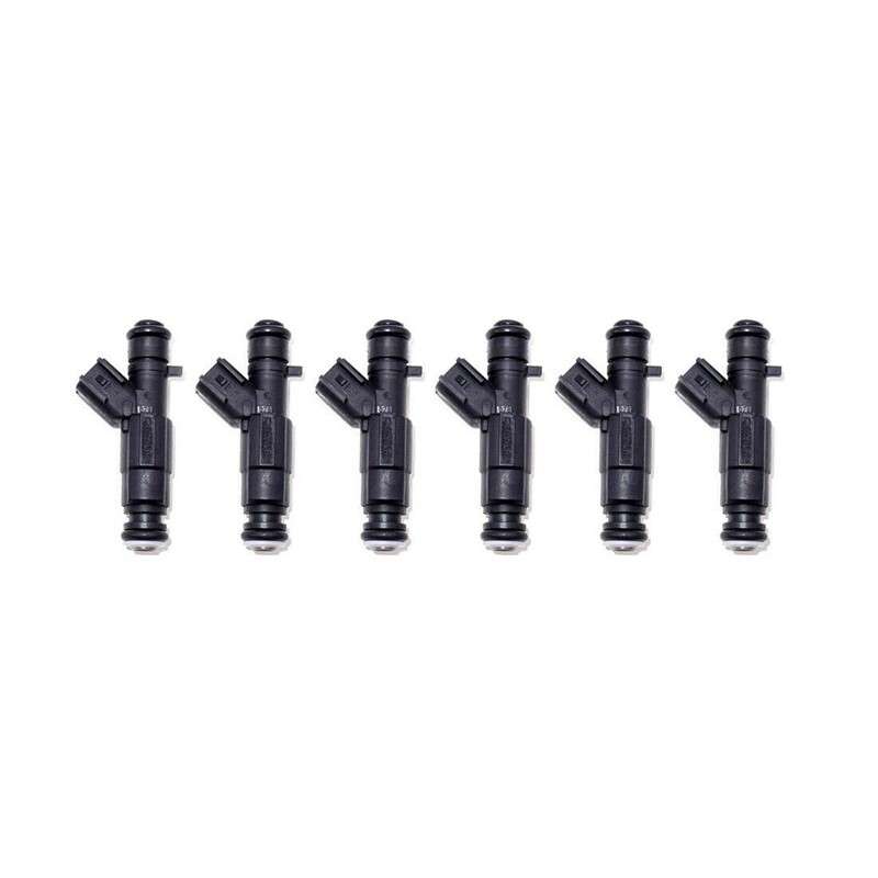 6Pcs 0280155923 Fits 1999-2004 4.0 Cherokee 4-Hole Upgrade Fuel Injectors