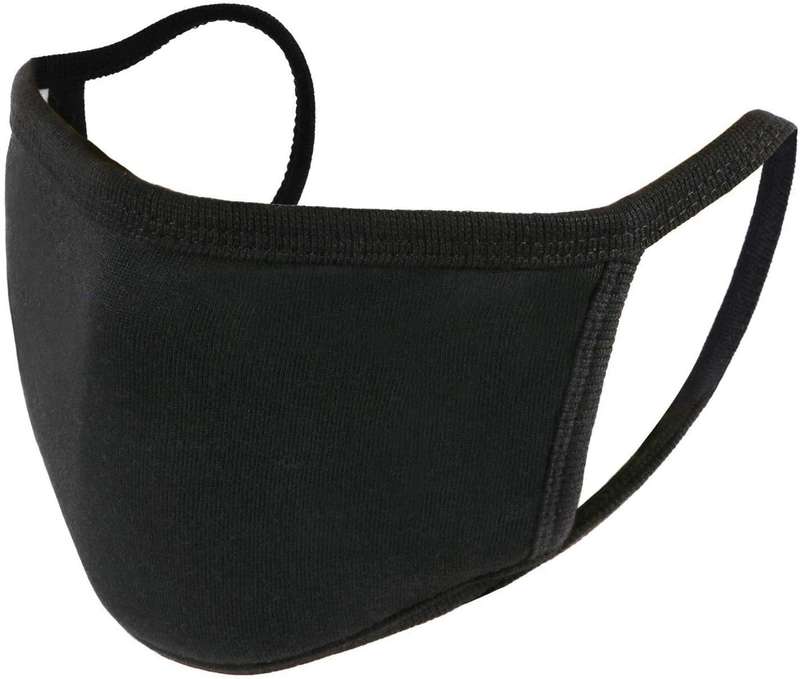 "IN STOCK"*Cotton Face Mask With Elastic - Black (FACEMASK)