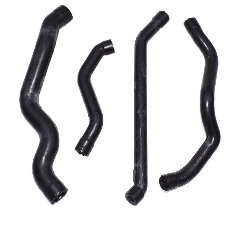 Engine Crankcase Breather Hose Set 4PCS for Mercedes Benz W202 W203 W211 W210