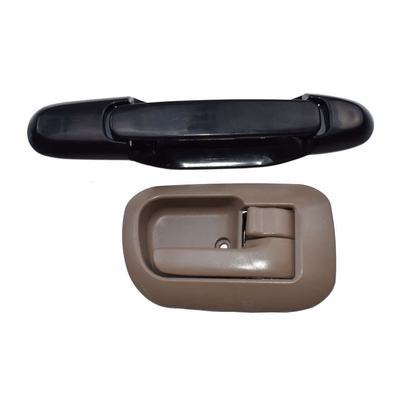 Black Outside Beige Inside Rear Right Door Handles For 98-03 TOYOTA SIENNA NEW